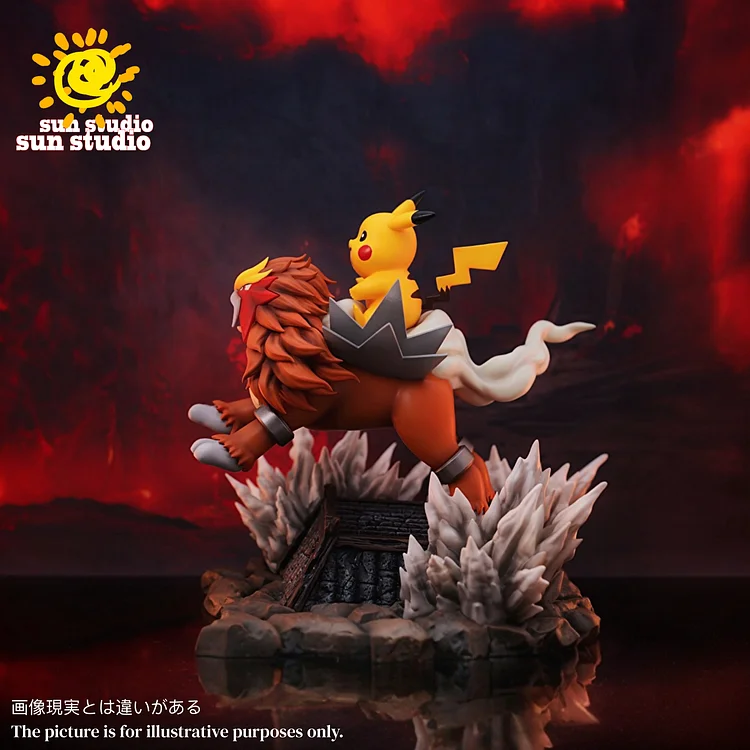 SUN Studio - Pokemon - Pikachu & Entei Statue(GK)