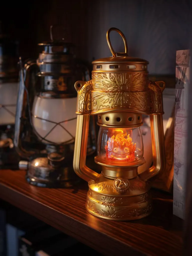 LongMiao Studio - Howl's Moving Castle - Kerosene lamp Calcifer with LED Scene