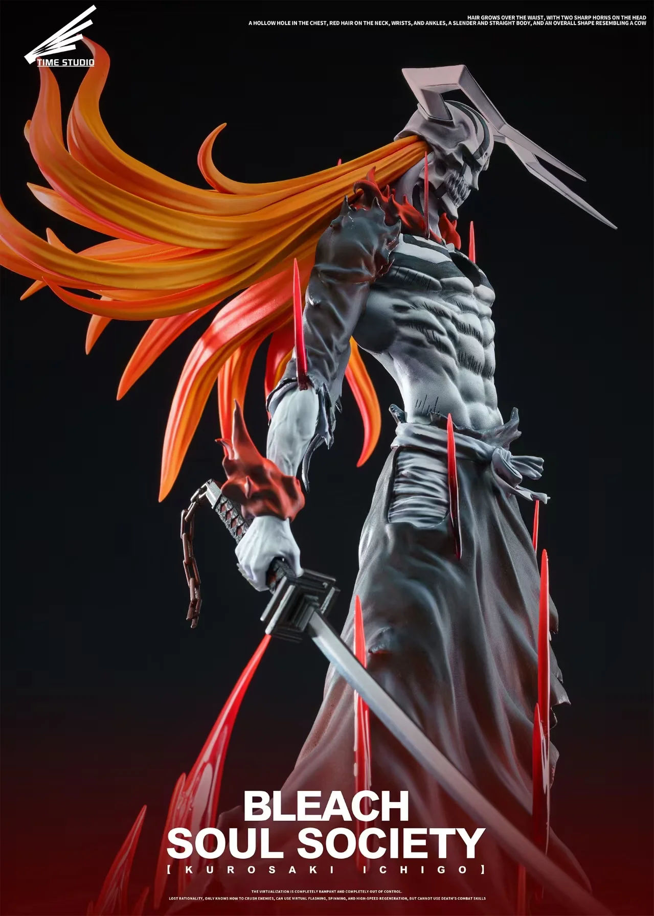 Time studio - Hollowfication Ichigo Kurosaki BLEACH Statue