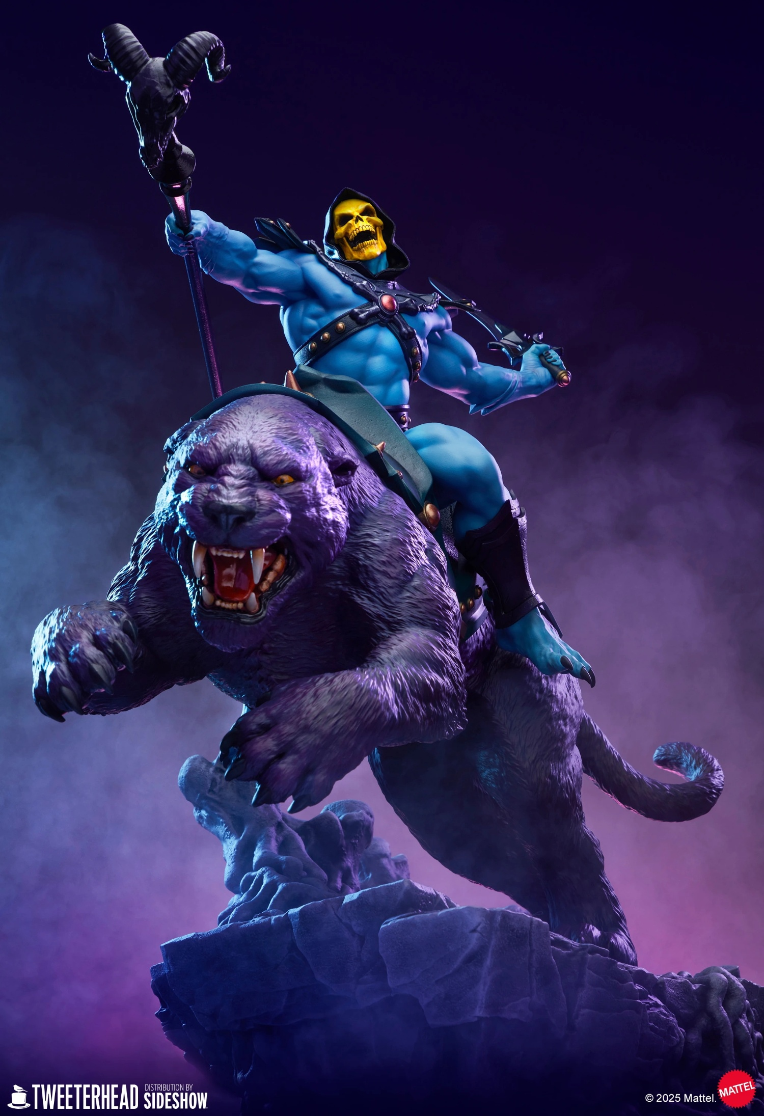 Sideshow Collectibles & Tweeterhead - Masters of the Universe Skeletor & Panthor 9041812 (Licensed) Statue(GK)
