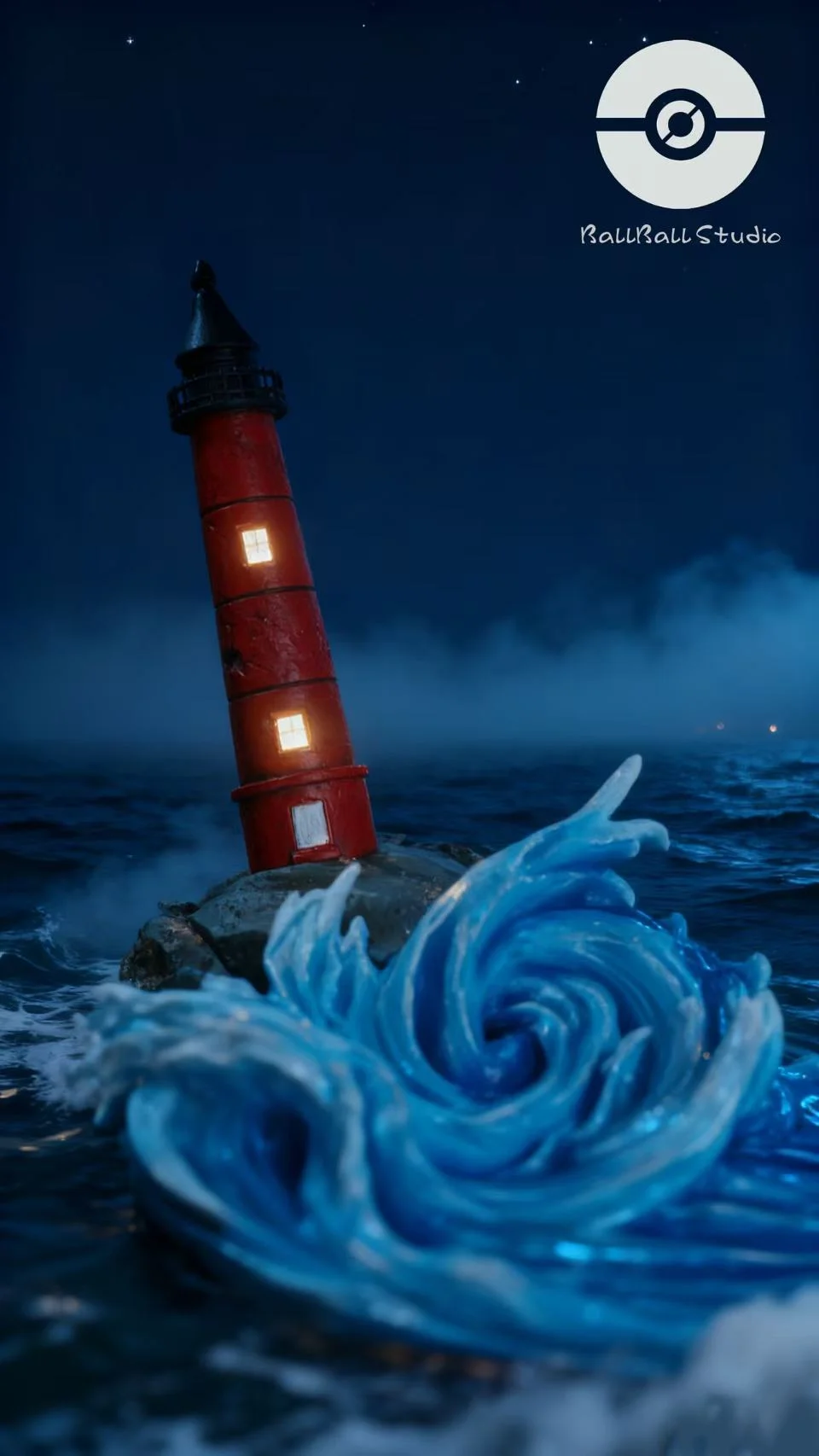 Ball Ball Studio - Kyogre Pokemon Statue