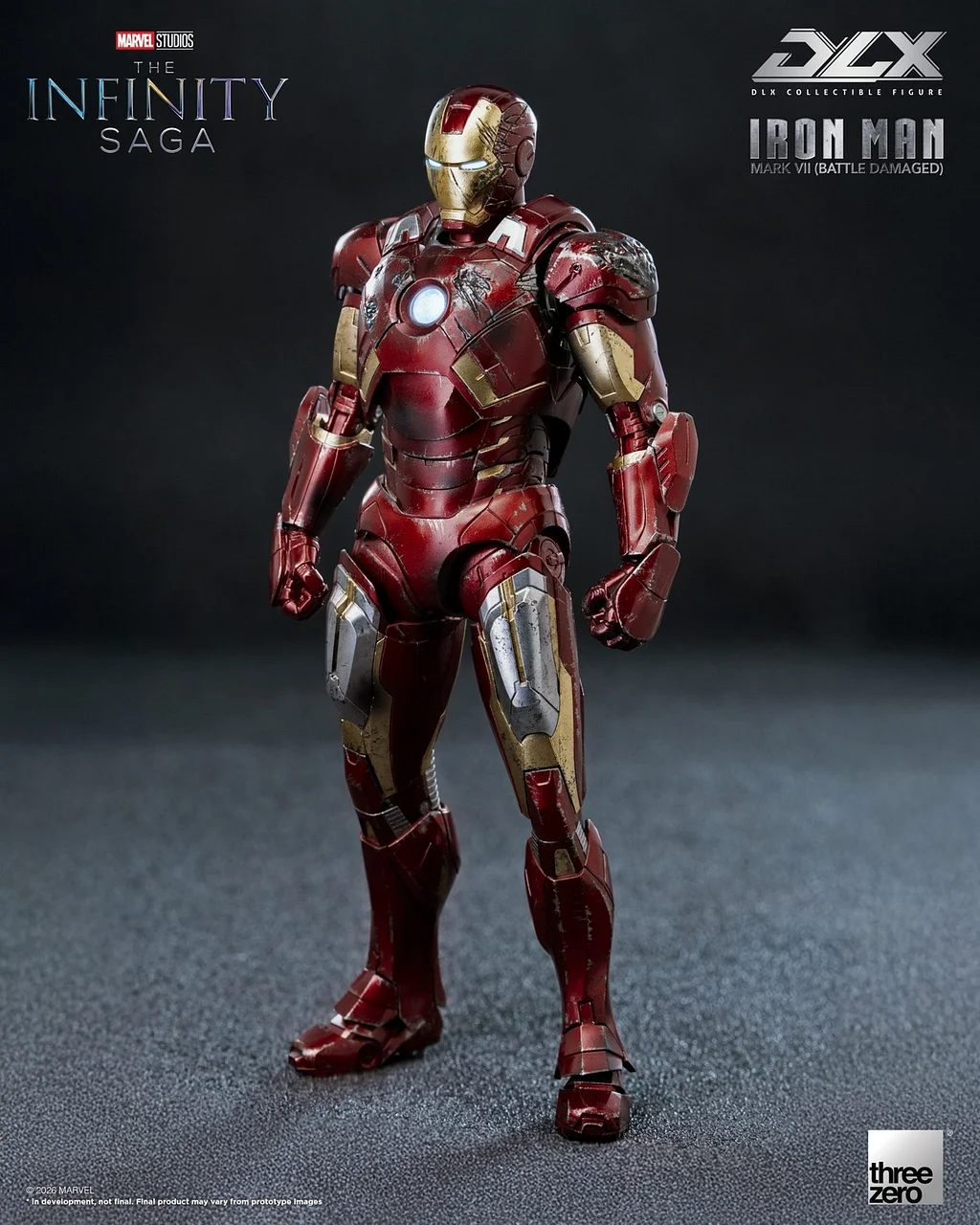 Threezero - Marvel Studios: The Infinity Saga DLX Iron Man Mark 7 (Battle Damaged) 3Z09690C0 Licensed