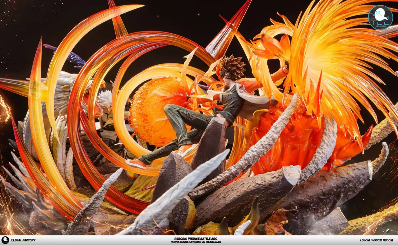 ILLegal Factory Studio - Varia Arc Tsunayoshi Sawada VS Byakuran Gesso Katekyo Hitman Reborn Statue