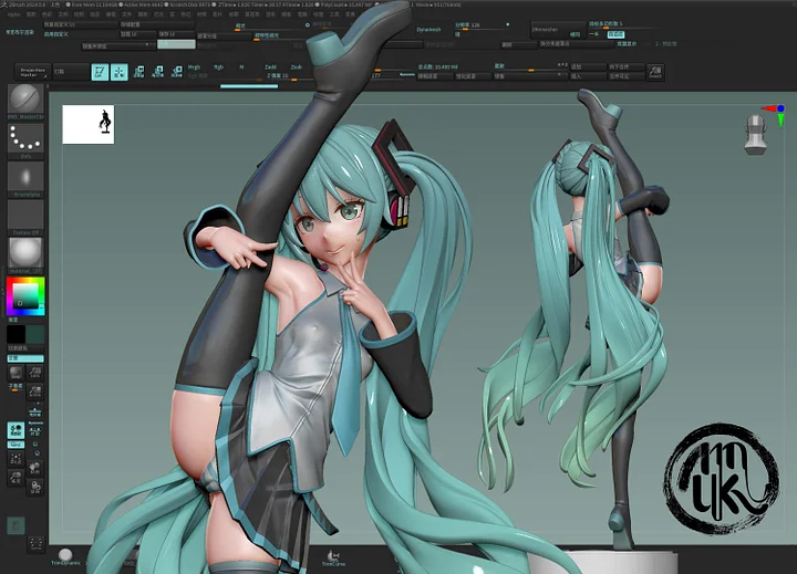 MoKu Studio - Hatsune Miku Project Sekai Statue