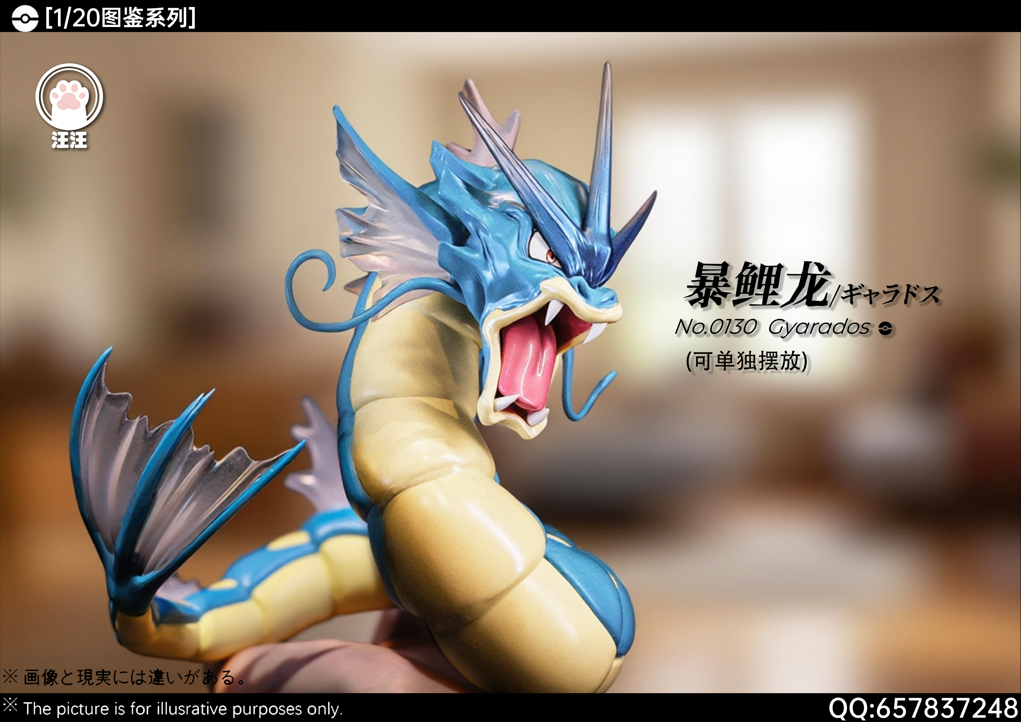 WangWang Studio - Pokémon Gyarados Evolution Set 1/20 Statue(GK)