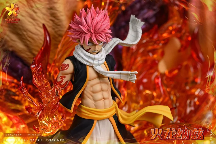 SAKURA Studio - Fairy Tail 01 The Fire Dragon Natsu Dragneel Statue(GK)