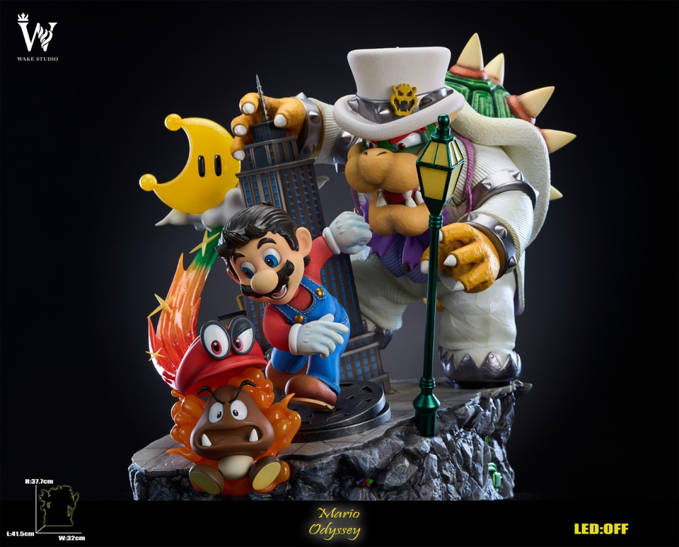 Wake Studio - -Super Mario - Mario Odyssey with LED 1/6 Statue(GK)