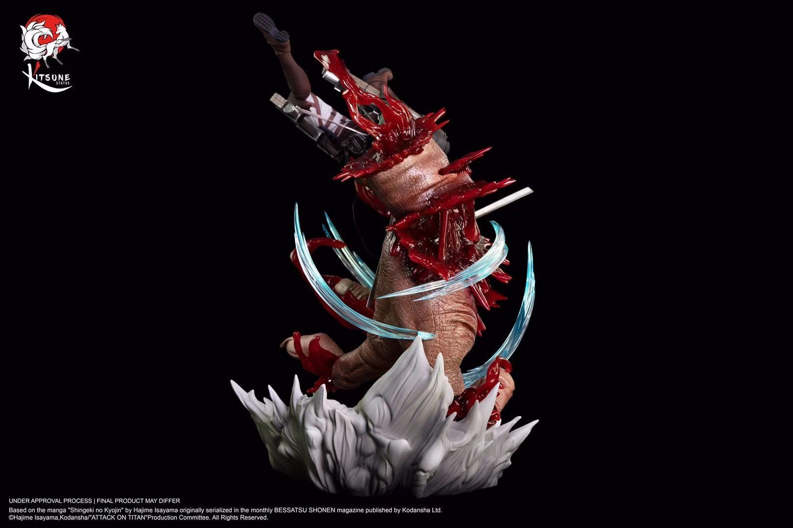 IN-STOCK Kitsune Statue Levi Ackerman VS Bestial Titan GK/Statue