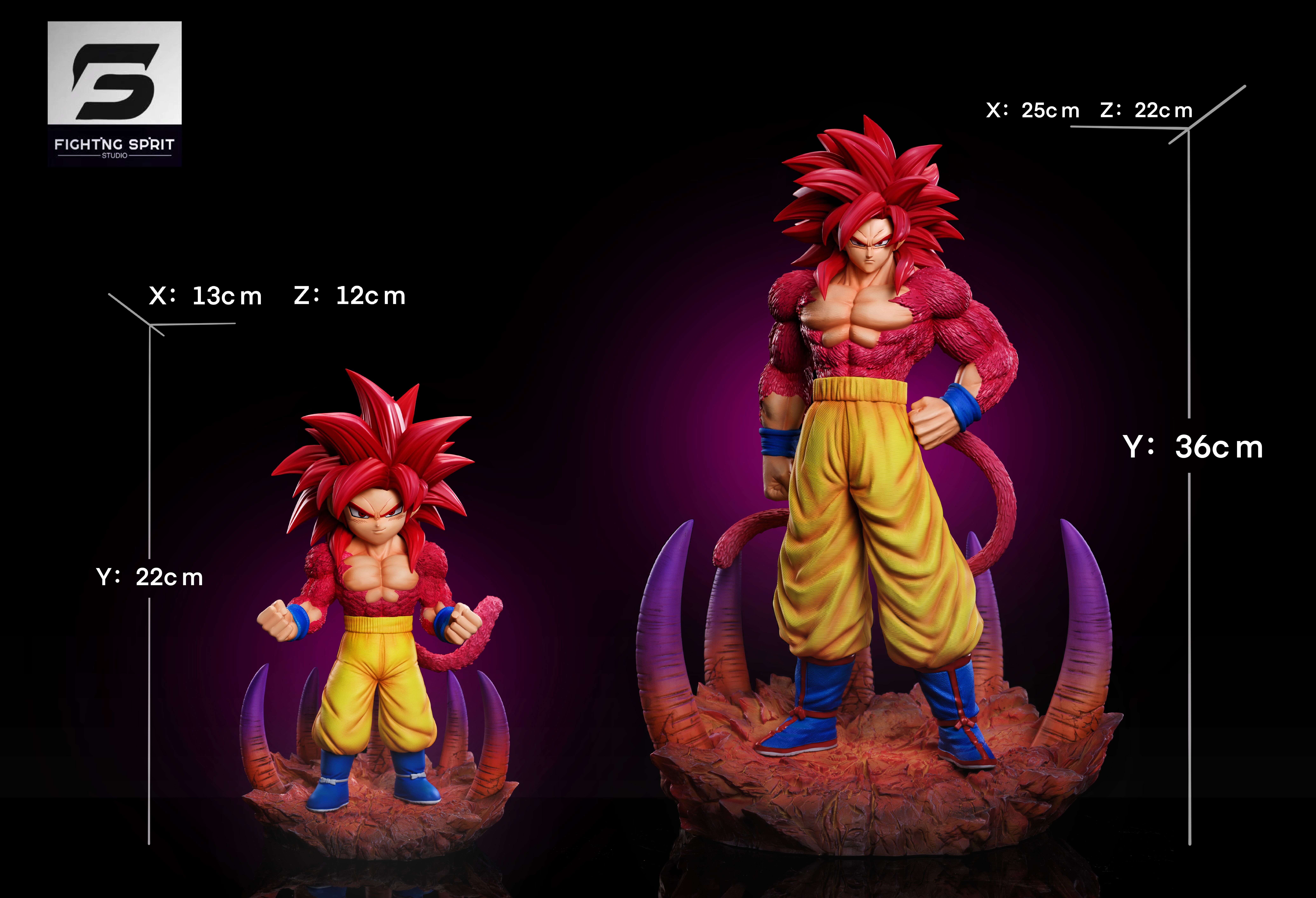 Fighting Sprit Studio - Dragon Ball DAIMA Super Saiyan 4 Goku 1/6 & 1/4 Statue(GK)