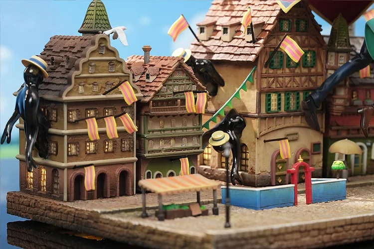 OPM Studio - Howl's Moving Castle Desktop Small Scene Series #6 Sophie and Howl Skywalk Statue(GK)