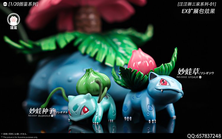 WangWang Studio - Pokémon Venusaur Evolution Set 1/20 Statue(GK)