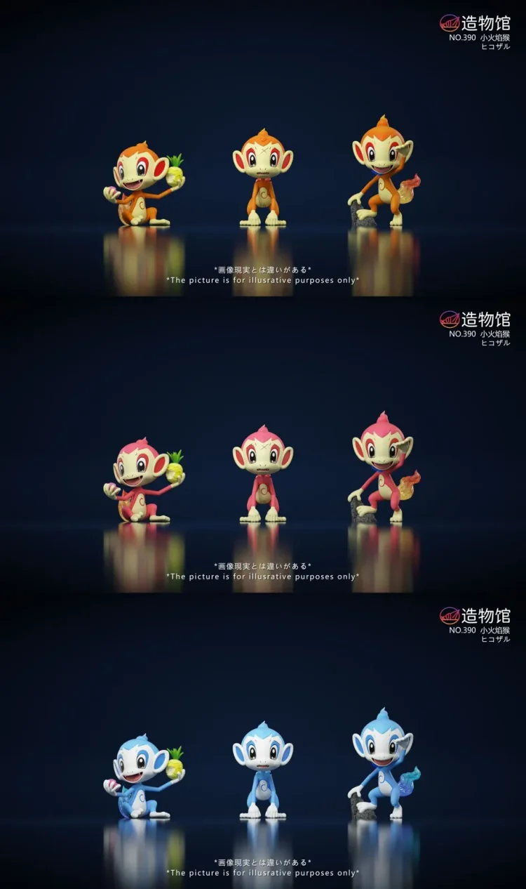 ZaoWuGuan Studio  - Pokemon - World Zukan Chimchar Set  1/20 Scale Statue(GK)-Statue Master