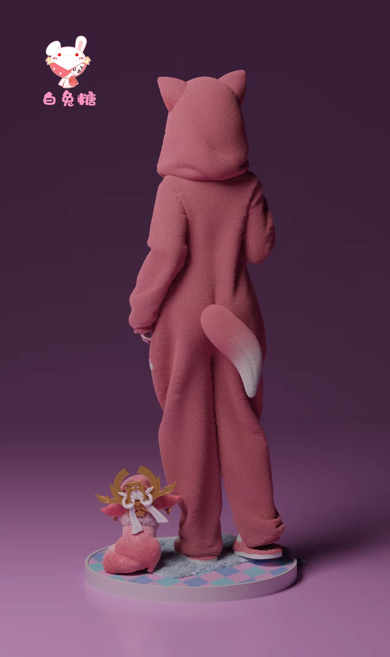 IN-STOCK Bai Tu Tang Studio - Genshin Impact Pajamas Beelzebul & Yae Miko (fox) 1/6 Statue(GK) (Adult 18+)