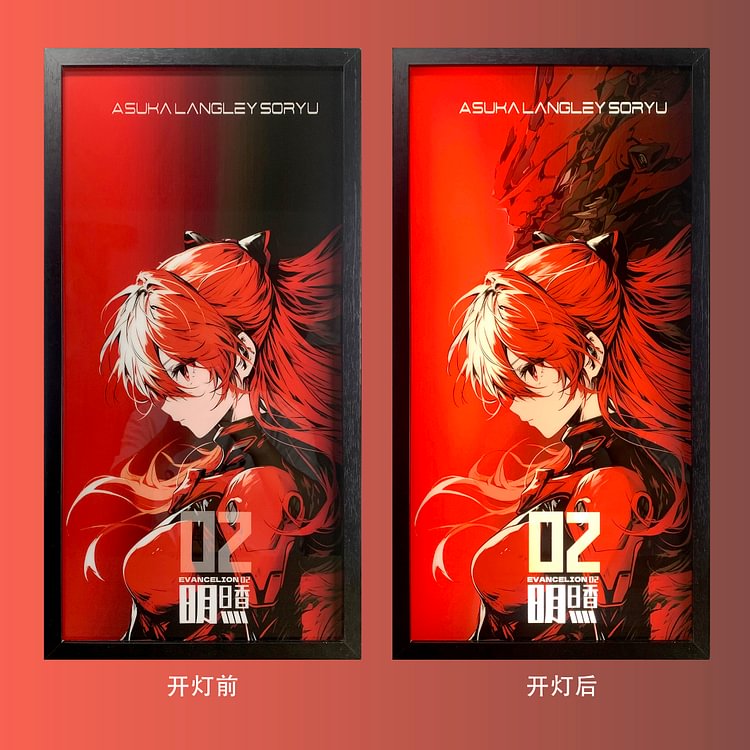 IN-STOCK MOMO Studio - EVA - Decorative Painting of Asuka Langley Soryu & Ayanami Rei Painting Scene-Statue Master