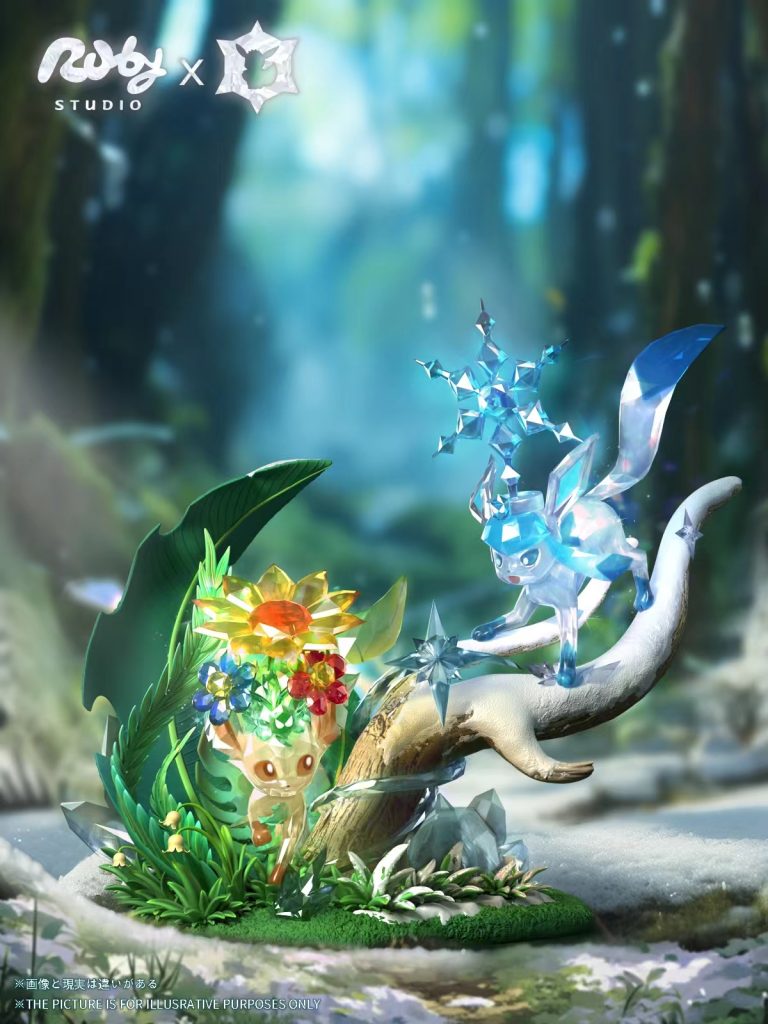 Ruby ​​Studio - Pokémon Terastal Eevee Forest #2 Leafeon & Glaceon Statue(GK)