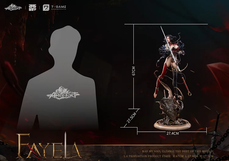 PJ Studio - Original AmerFort Sacrifice Knight Fayela (Licensed) 1/4 Statue(GK) (Adult 18+)