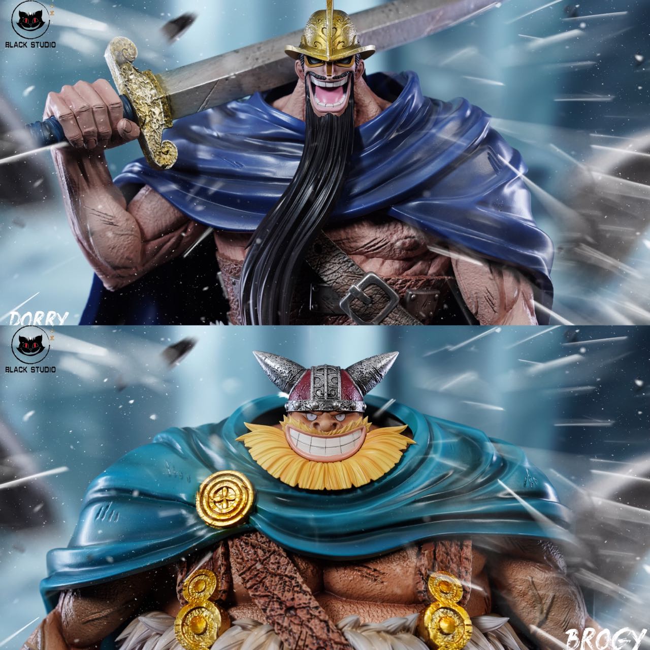 Black Studio - One Piece Giant Series Dorry & Brogy 2.0 Statue(GK)