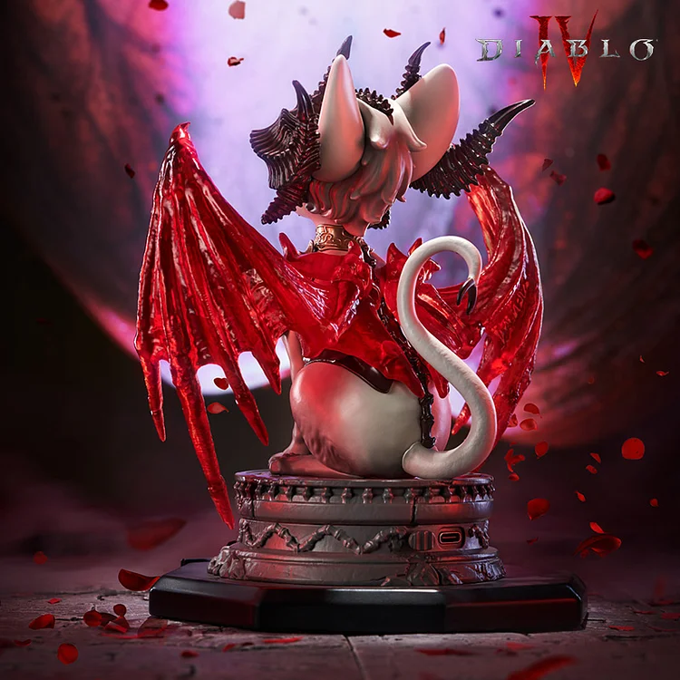 Blizzard Diablo Lilith Meow Light-Up Collectible Figure Statue(GK)