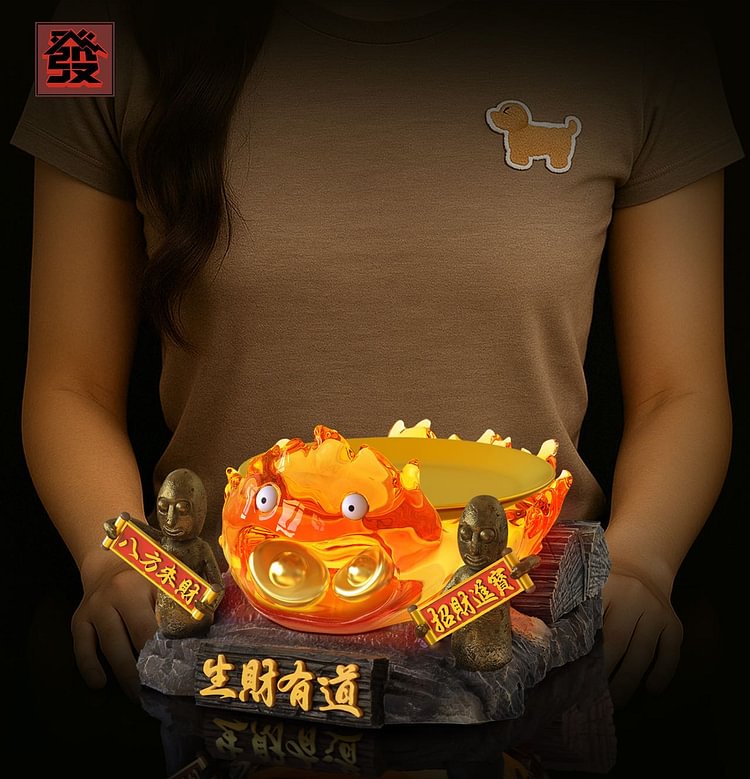 Fa Studio - Howl's Moving Castle Gold Coin Calcifer Statue(GK)