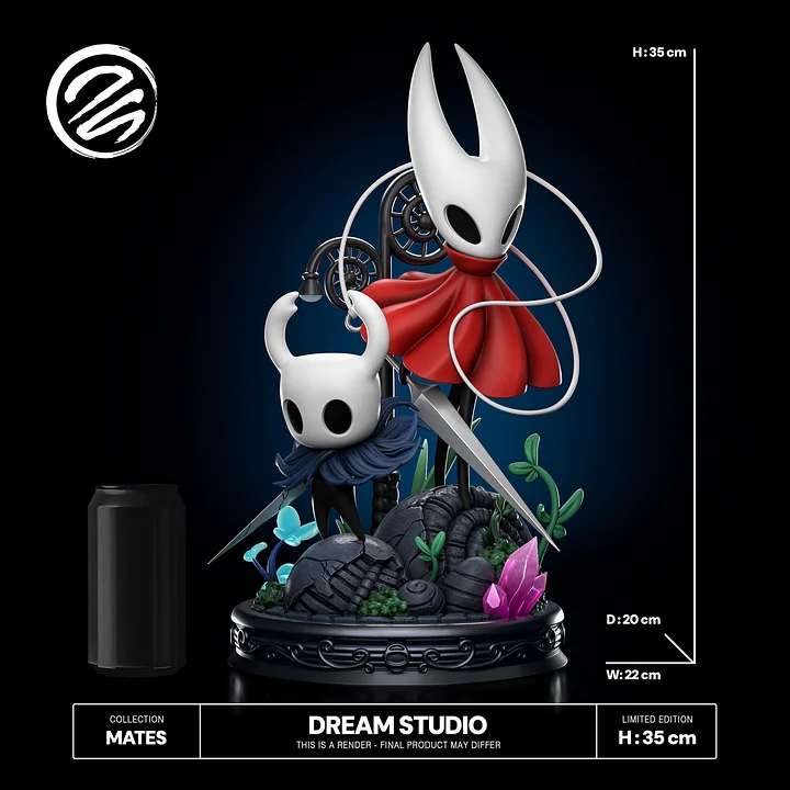 Dream Studio - Hollow Knight and Hornet Statue 