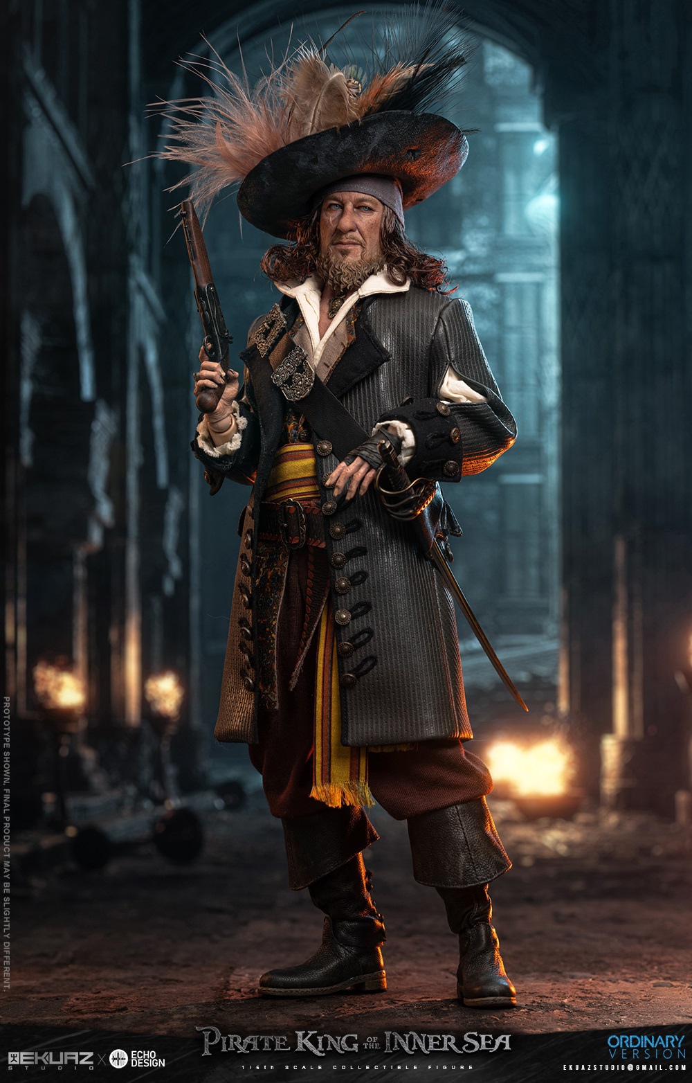 EKUAZ STUDIO x ECHO DESIGN - 1/6 Pirate king of the inner sea EKS012R & EKS012D Action Figure