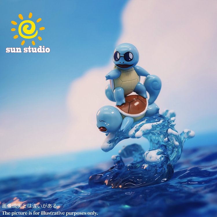 Sun Studio - Pokémon surfing Squirtle 1/20 Statue(GK)