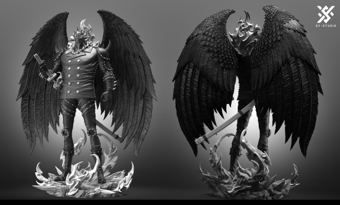 SY Studio & LX Studio - One Piece Beast Pirates Disasters Resonance #1 KING Statue(GK)