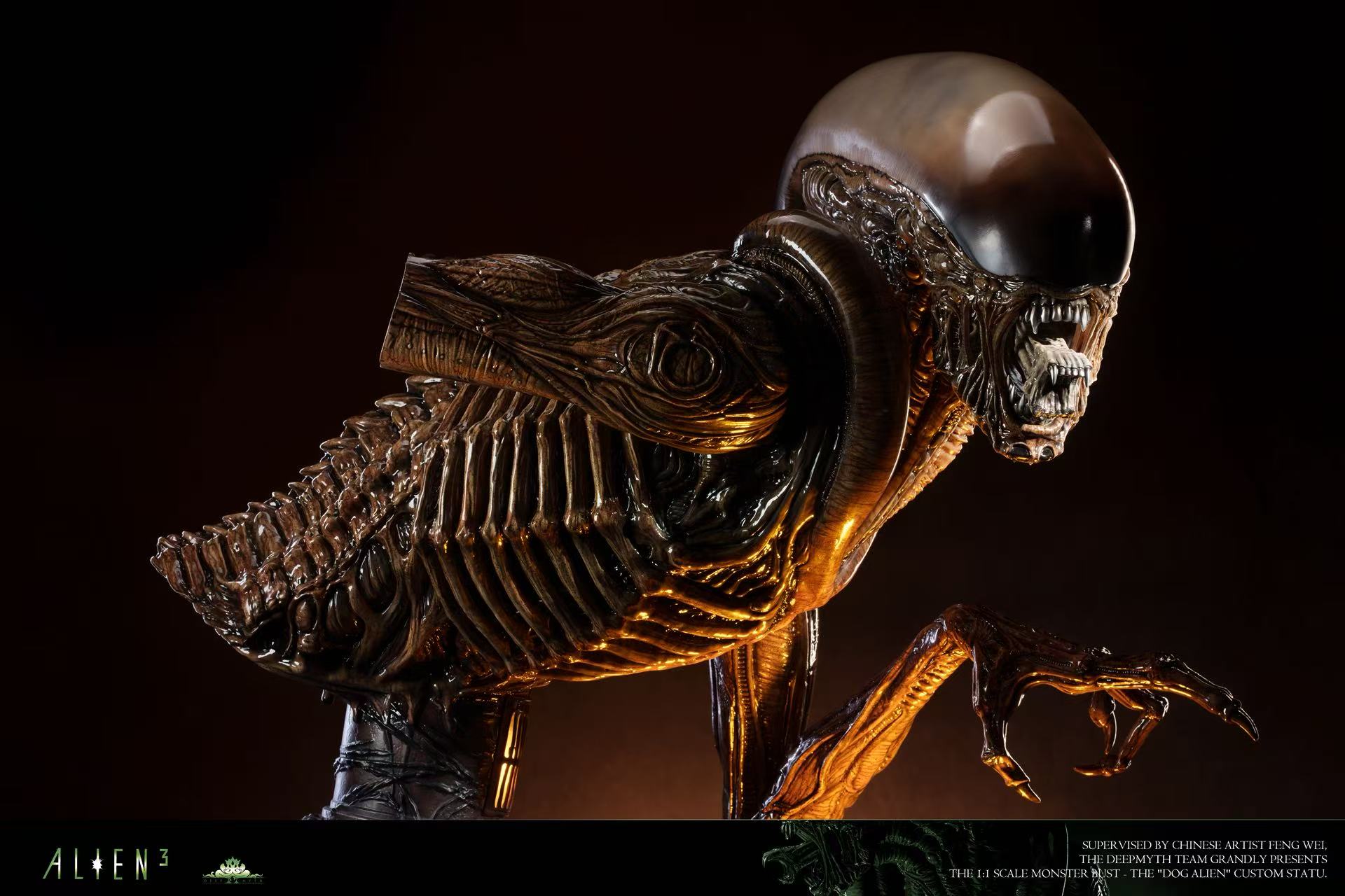  Deepmyth Studio Runner Alien Resin Statue Alien 3 Dog Alien GK Figure