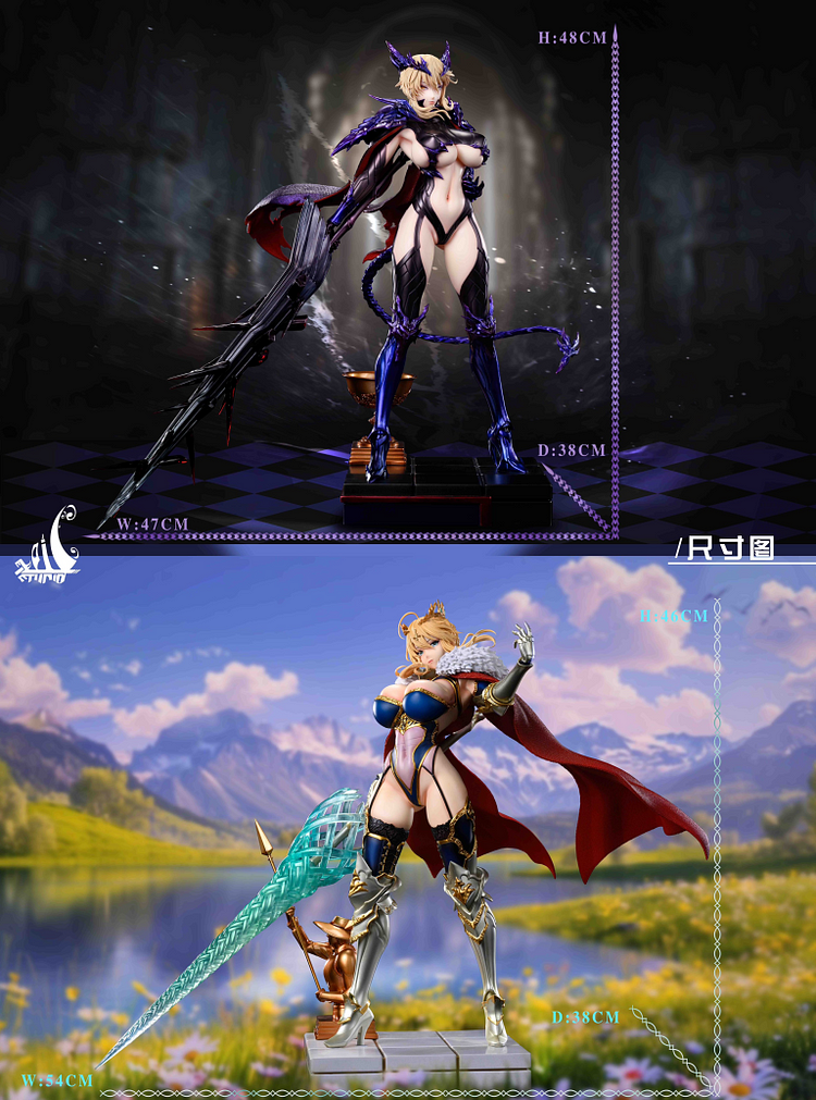 Xpic Studio - Fate Grand/Order Lancer Altria Pendragon & Altria Pendragon Alter 1/4 Statue(GK)