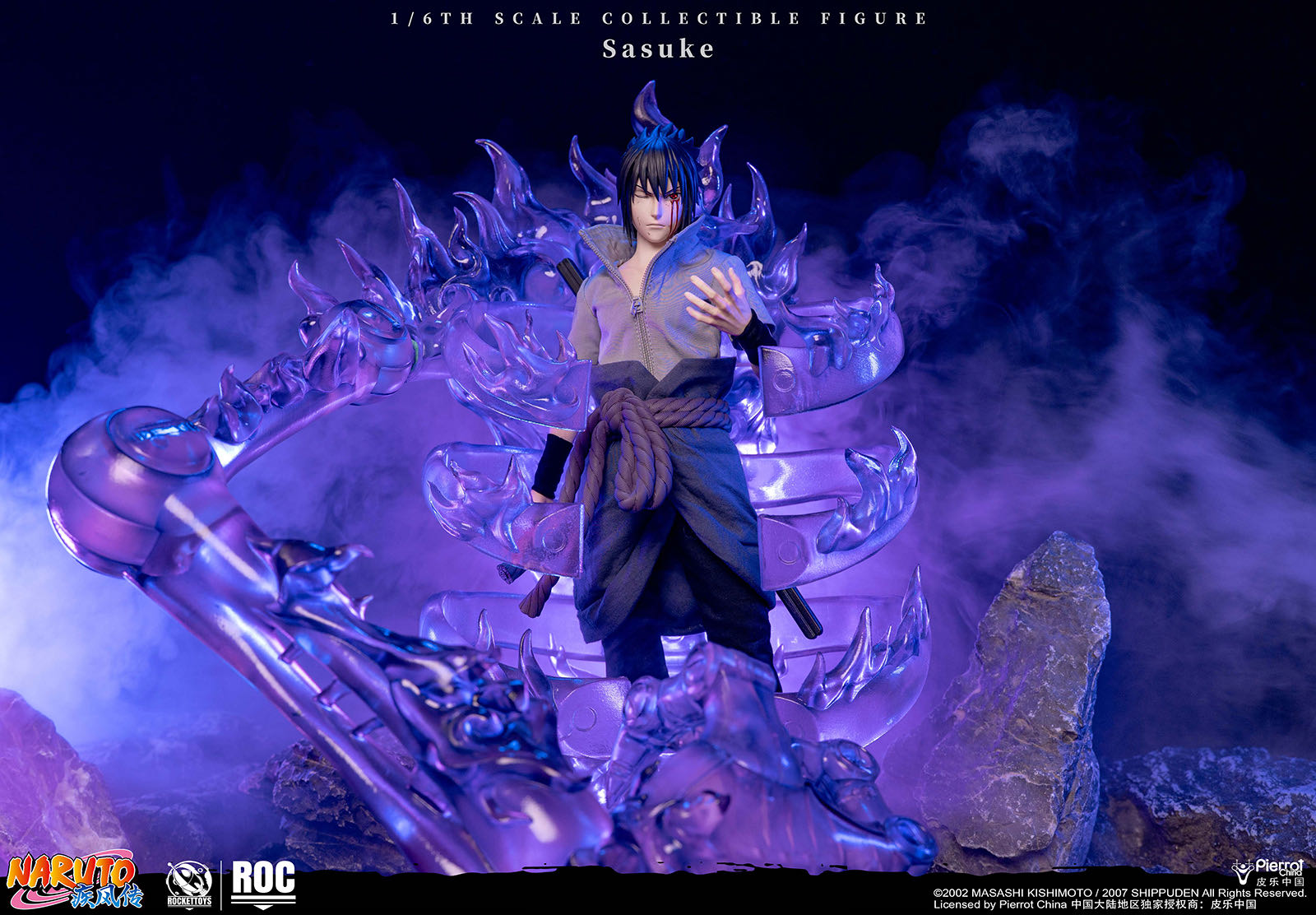 ROCKETTOYS Studio Naruto Shippuden Sasuke Uchiha 1/6 Scale Action Figure ROC-017 ROC-018 (Licensed)