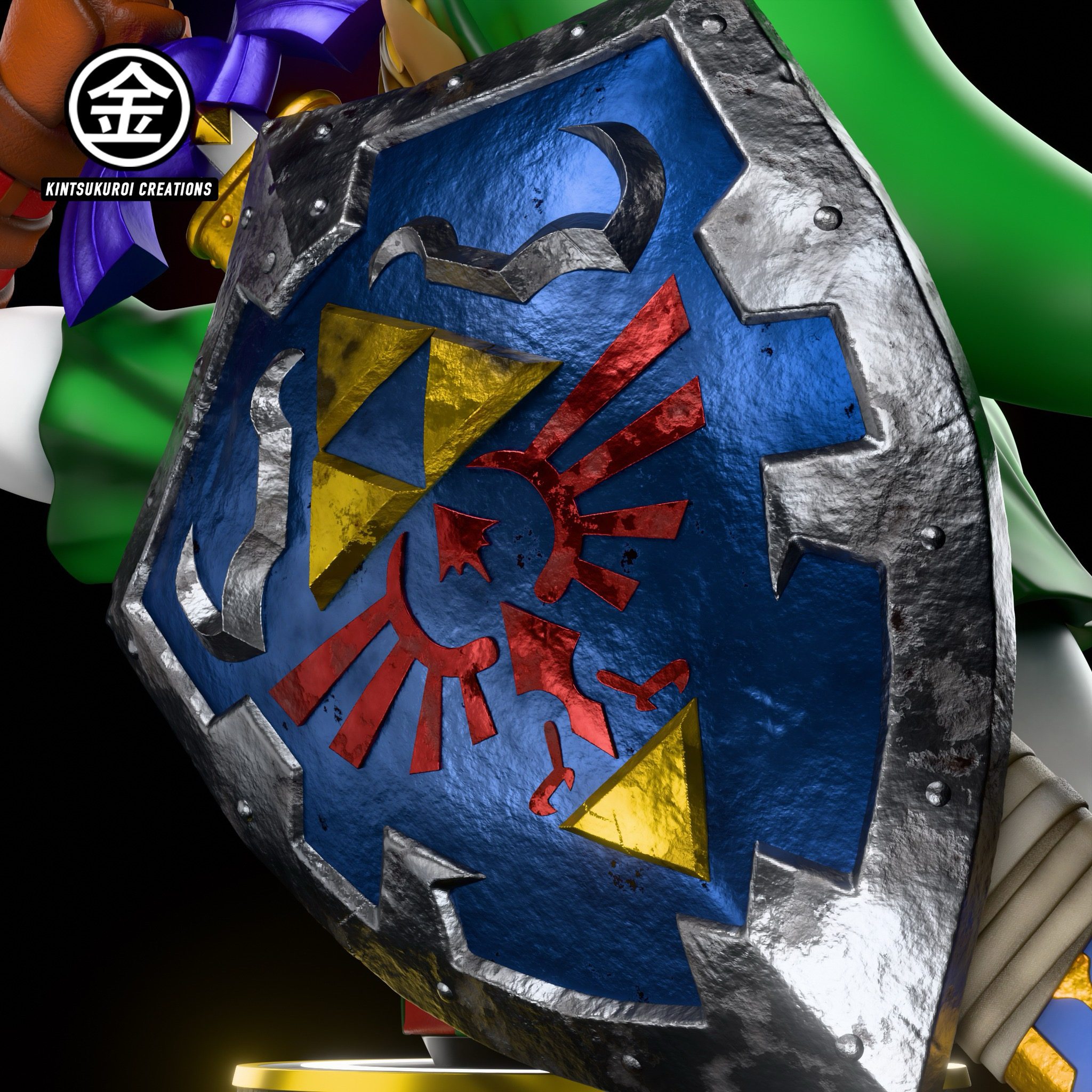 Kintsukuroi creations Studio - The Legend of Zelda OOT ADULT LINK and OOT DARK LINK BUSTS 1/1 & 1/2 Statue(GK)