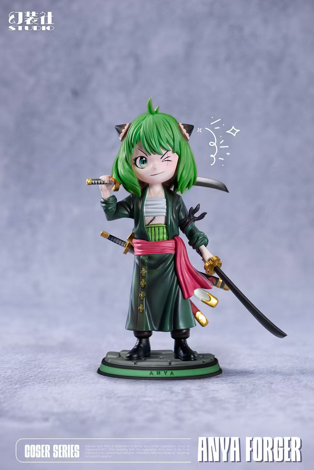 Huan Zhuang She Studio - Spy x Family Anya Forger COS Series #1 Anya Forger COS Roronoa Zoro Statue(GK）-Statue Master