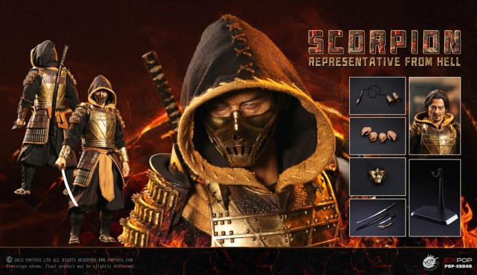 POPTOYS - Original 1/6 Representative from Hell Warrior Scorpion POP EX049 (Licensed) Action Figure
