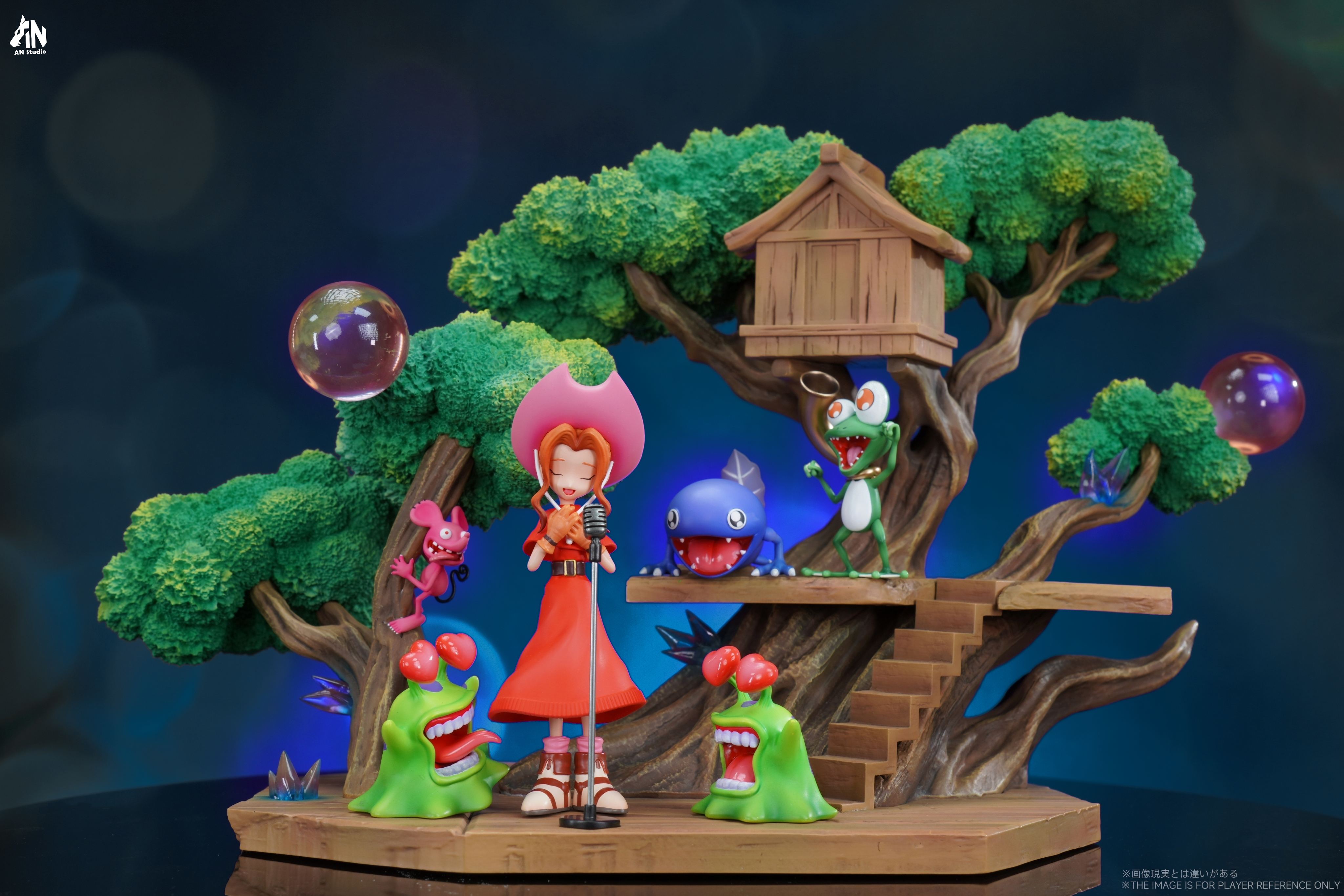 AN Studio - Digimon Pure Ecology Splicing Series Rosemon & Togemon & Mimi Tachikawa Statue(GK)