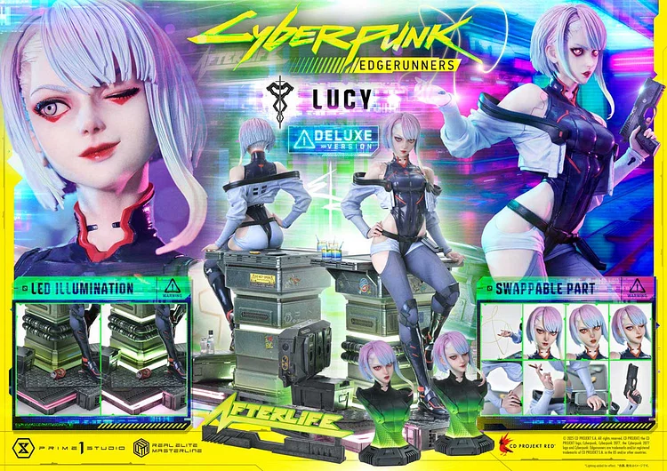 Prime 1 Studio - Real Elite Masterline Cyberpunk: Edgerunners Lucy REMCP-01 REMCP-01DX REMCP-01DXS (Licensed) Action Figure