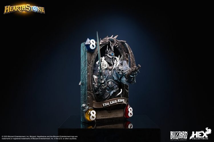 HEX Collectibles - Blizzard Official Licensed Hearthstone Lich King Card Art Statue HEXFRAME04 (Licensed) Statue(GK)