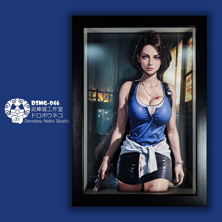 IN-STOCK Dorobou Neko Studio - Resident Evil - DSMG-046 Jill Valentine 3D Decorative Painting Scene (Adult 18+)-Statue Master