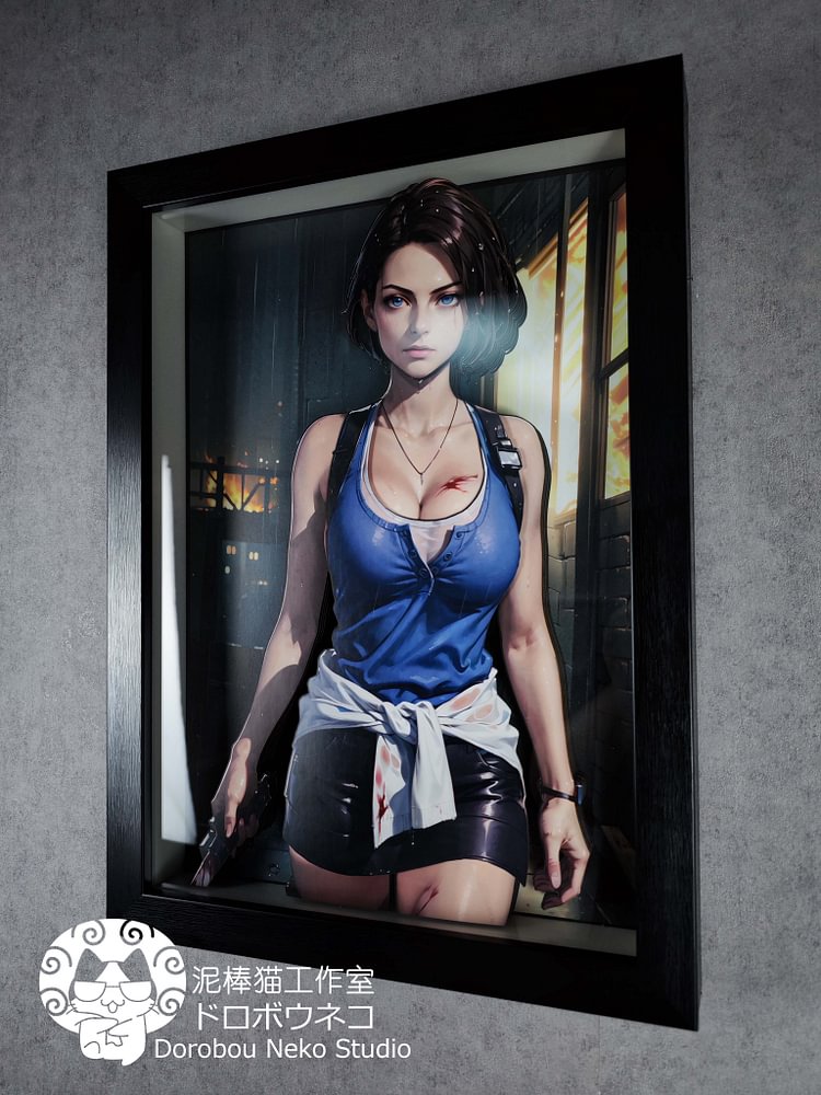 IN-STOCK Dorobou Neko Studio - Resident Evil - DSMG-046 Jill Valentine 3D Decorative Painting Scene (Adult 18+)-Statue Master