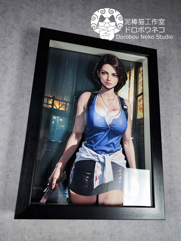 IN-STOCK Dorobou Neko Studio - Resident Evil - DSMG-046 Jill Valentine 3D Decorative Painting Scene (Adult 18+)-Statue Master