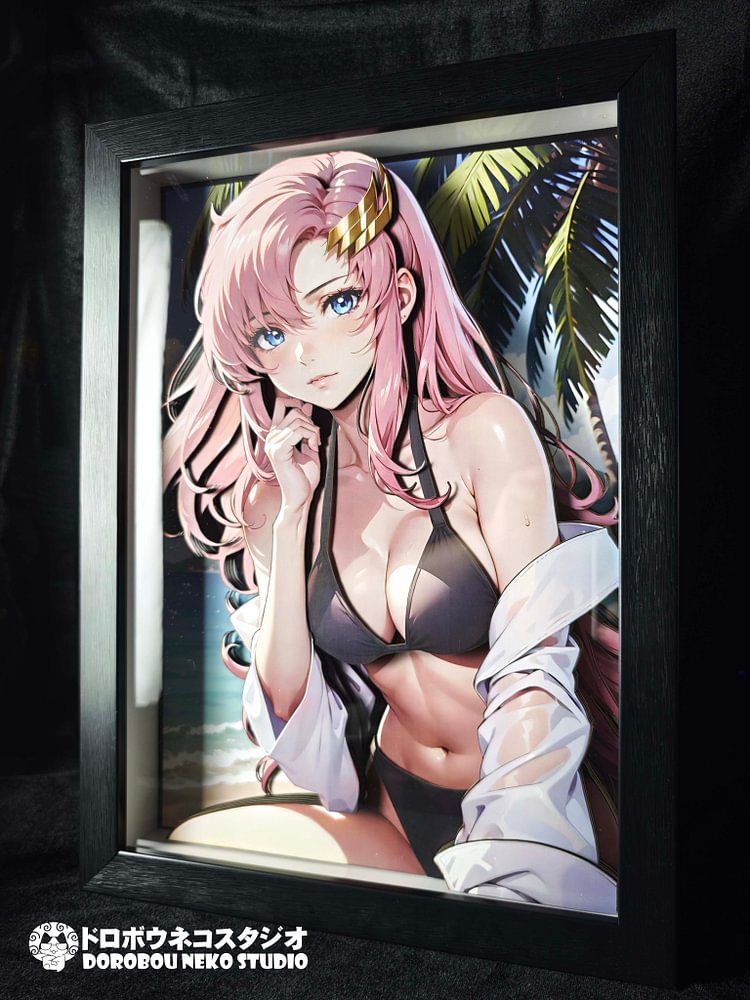 Dorobou Neko Studio - Gundam Seed - DSMG-083 Decorative Painting of Lacus Clyne Scene (Adult 18+)
