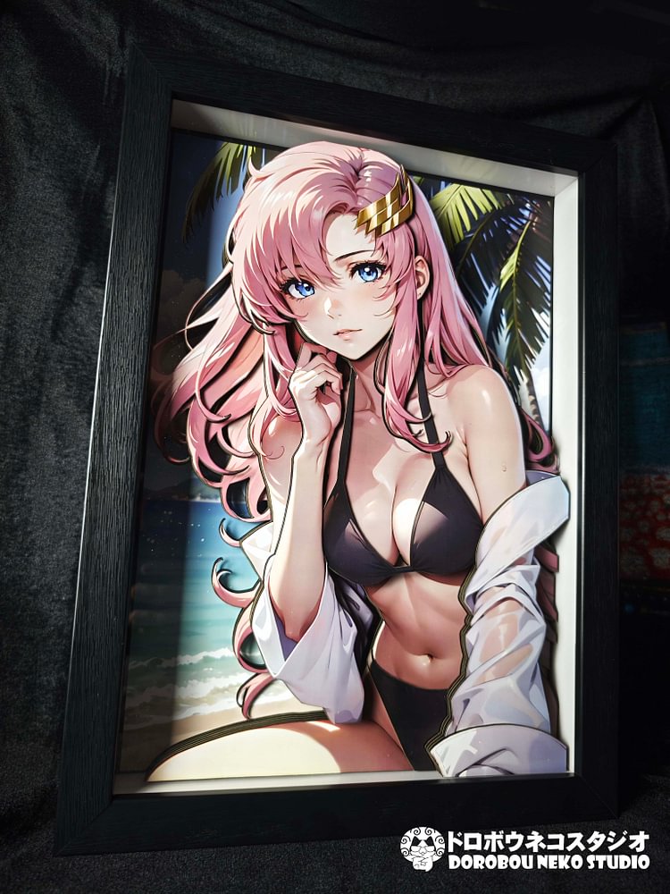 Dorobou Neko Studio - Gundam Seed - DSMG-083 Decorative Painting of Lacus Clyne Scene (Adult 18+)