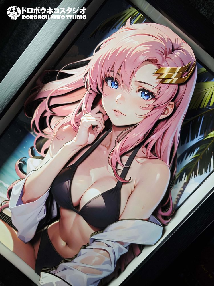 Dorobou Neko Studio - Gundam Seed - DSMG-083 Decorative Painting of Lacus Clyne Scene (Adult 18+)