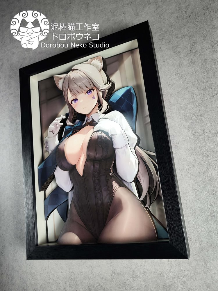 IN -STOCK Dorobou Neko Studio - Genshin Impact DSRL-018 Lynette 3D Decorative Painting Scene Adult 18+-Statue Master