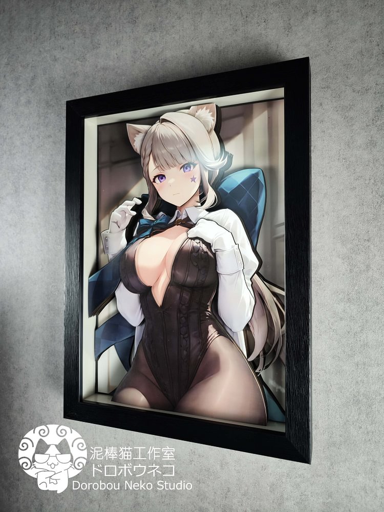 IN -STOCK Dorobou Neko Studio - Genshin Impact DSRL-018 Lynette 3D Decorative Painting Scene Adult 18+-Statue Master