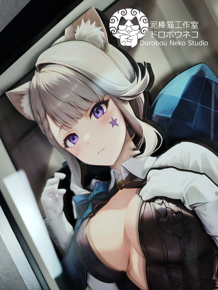 IN -STOCK Dorobou Neko Studio - Genshin Impact DSRL-018 Lynette 3D Decorative Painting Scene Adult 18+-Statue Master