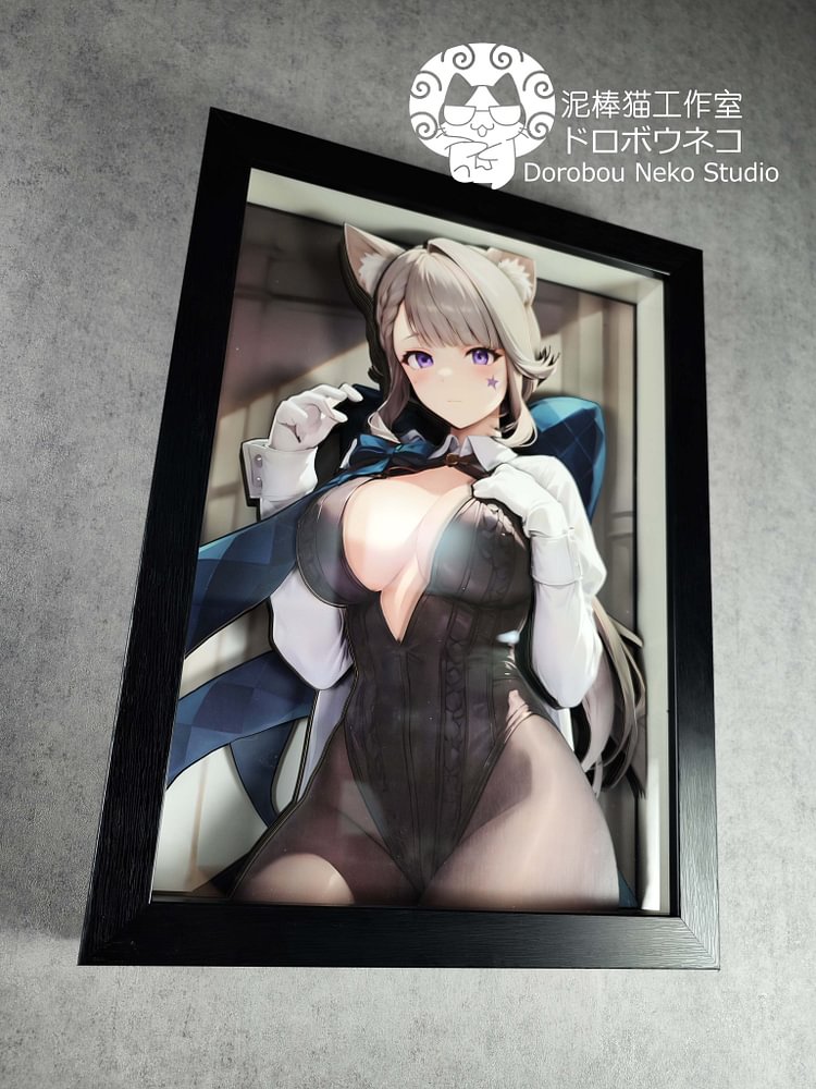 IN -STOCK Dorobou Neko Studio - Genshin Impact DSRL-018 Lynette 3D Decorative Painting Scene Adult 18+-Statue Master