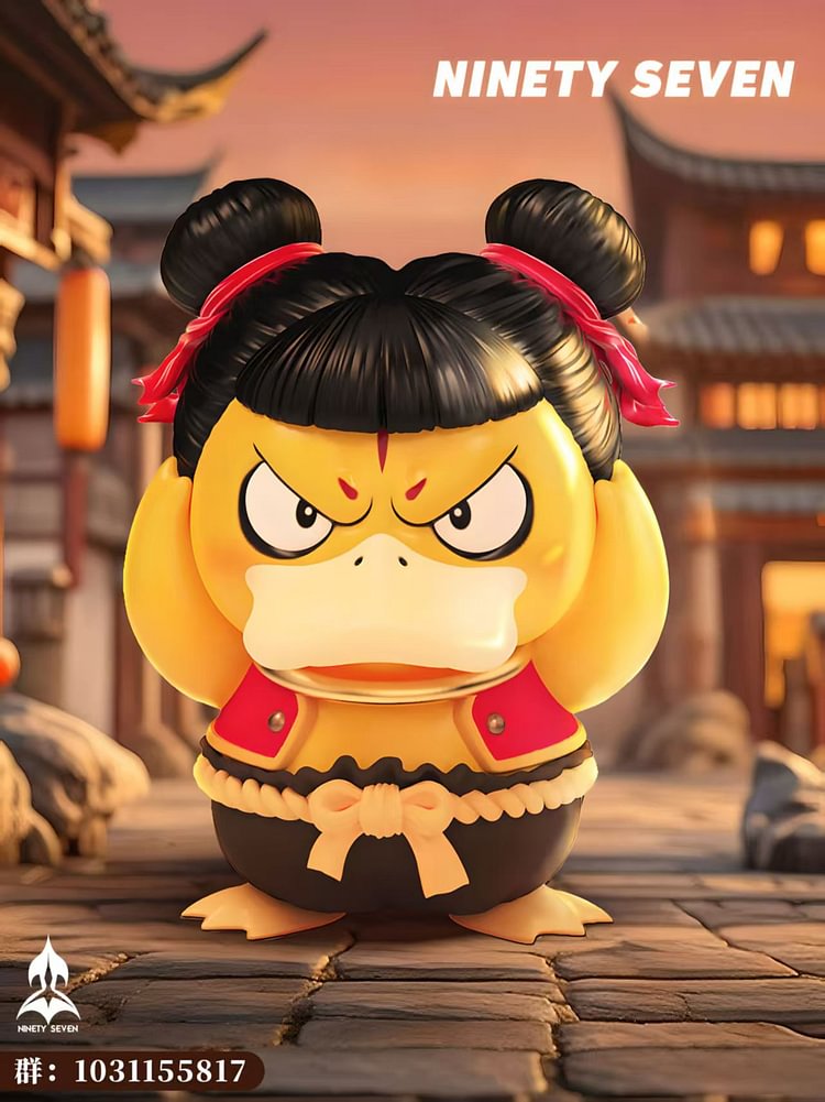 NINETY SEVEN Studio - Pokemon Psyduck cos Nezha Statue(GK)-Statue Master