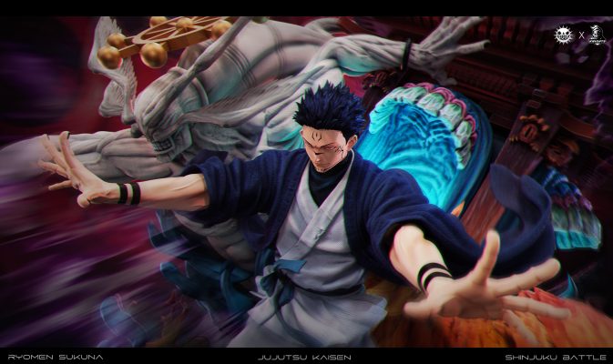 ZanyJoke Studio & Temple Studio - Jujutsu Kaisen S02 Sukuna the Battle of the Demon Realm Shinjuku 1/6 Statue(GK)-Statue Master