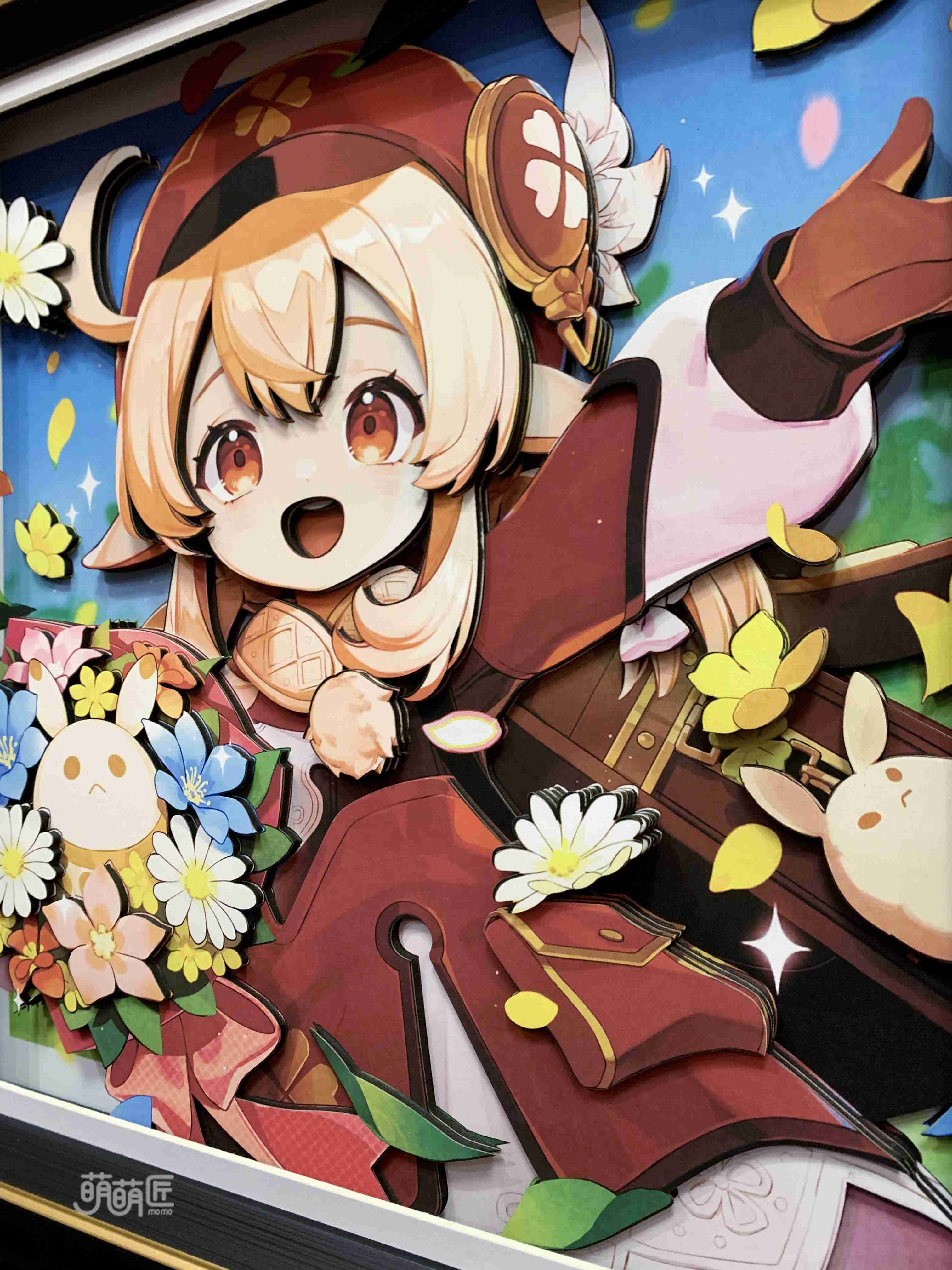 IN-STOCK MOMO Studio Kiri the Spark Knight Cute 3D Anime Stereo Decorative Painting in Stock