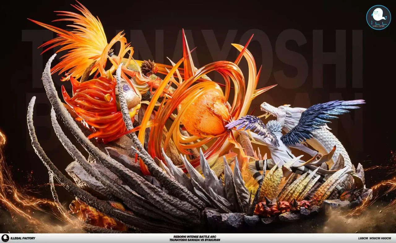 ILLegal Factory Studio - Varia Arc Tsunayoshi Sawada VS Byakuran Gesso Katekyo Hitman Reborn Statue